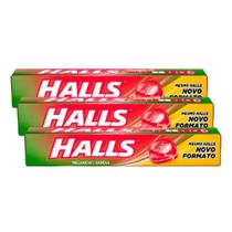 Bala Halls Melancia 28g Kit com três unidades