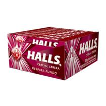 Bala Halls sabor Cereja - Display com 21 unidades de 28G