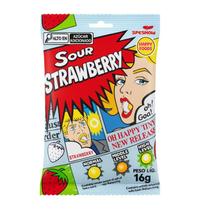 Bala Hard Candy Ultra Azeda Extreme Sour Morango 16g