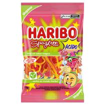 Bala Haribo Spaghetti Ácida Sabor Melão e Melancia Sortida 75g
