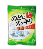 Bala Japonesa de Leite e Ervas Kasugai Nodo Ni Sukkiri Bala Japonesa de Leite e Ervas Kasugai Nodo Ni Sukkiri