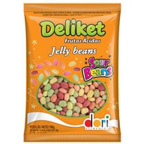 Bala Jelly Beans Frutas Azedinhas Deliket 700g - Dori