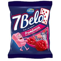 Bala Mastigavel Arcor 7 Belo Framboesa 100g Doces Balas
