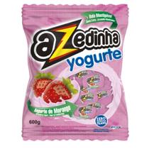 Bala Mastigável Azedinha Yogurte de Morango Pacote 600g Bala Mastigável Azedinha Yogurte de Morango Pacote 600g