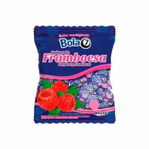 Bala Mastigável Bola 7 Sabor Framboesa Kit 3 Pacotes De 600g