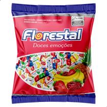 Bala Mastigável de Frutas Sortidas Florestal 500g 100un Sabor Abacaxi, Banana, Framboesa e Morango Bala Mastigável de Frutas Sortidas Florestal 500g 100un Sabor Abacaxi, Banana, Framboesa e Morango