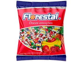 Bala Mastigável Florestal Doces Emoções Frutas 500g