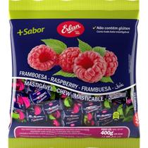 Bala Mastigável Framboesa 400g - Erlan