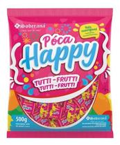 Bala Mastigavel Tutti Frutti Poca Happy - 500g