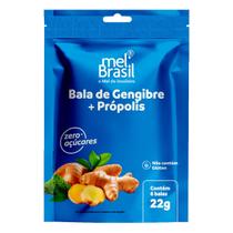 Bala Mel Brasil Zero Gengibre e Própolis 22g Bala Mel Brasil Zero Gengibre e Própolis 22g
