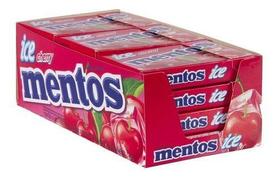 Bala Mentos Box Ice Cherry 385g - Caixa com 12x32,1g