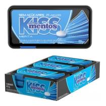 Bala Mentos Kiss Mint Sem Açucar 9un