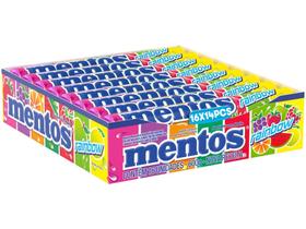 Bala Mentos Rainbow 37,5g Display com 16 Sticks