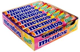 Bala Mentos Sabor Fruit Display 16x37,5g Bala Mentos Sabor Fruit Display 16x37,5g