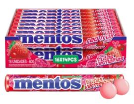 Bala Mentos Sabor Frutas Vermelhas Display 16x37,5g Bala Mentos Sabor Frutas Vermelhas Display 16x37,5g