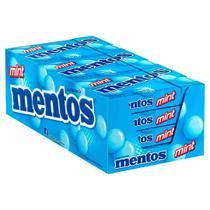 Bala Mentos Slim Mint com 12 unidades de 24gr