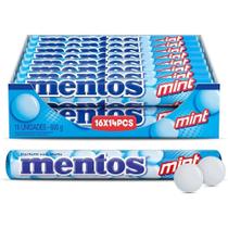 Bala Mentos Stick Mint Menta Display 16 Tubos X 37,5g Bala Mentos Stick Mint Menta Display 16 Tubos X 37,5g