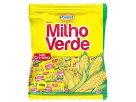 Bala Milho Verde Pocket Cremosa Pacote 500g - Riclan Bala Milho Verde Pocket Cremosa Pacote 500g - Riclan