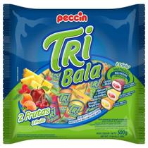 Bala Peccin Tribala 2 Frutas 500g