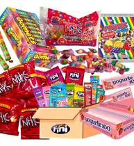 Bala, Pirulito, Chiclete, Pipoca Doce E Bala Fini Kit 50 Sacolinhas Morango Com Chocolate 15 G 50 U Pacote X 6