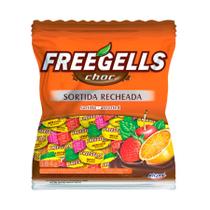 Bala Recheada com Chocolate Sortida Freegells 584Gr - Riclan