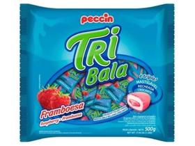 Bala Recheada Tribala Framboesa Pacote 500g
