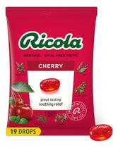 Bala Ricola Para Tosse Sabor Cereja 19 Drops - Eua