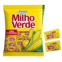 Bala sabor Milho Verde Pocket Riclan 500g -3 Pacotes