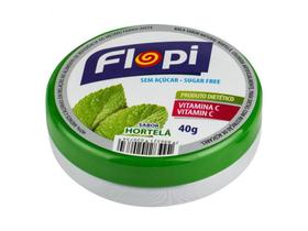 Bala Sem Açúcar Flopi Hortelã Lata 40g Bala Sem Açúcar Flopi Hortelã Lata 40g