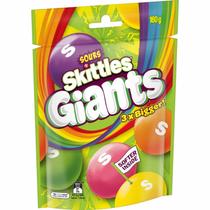 Bala Skittles Americana Giants Crazy Sours Vegana 116g