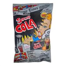 Bala Super Azeda Sour Cola Sabor Cola Happy Time 60g