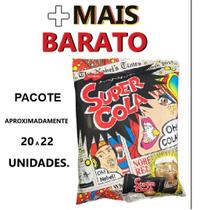 Bala SUPER COLA 84g NOBEL PACOTE (aproximado 20 á 22 Unid.) - Japão japonesa azeda sabor COCA COLA