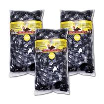 Bala toffee caramelo de cafe diet 1kg hue - kit 3 unidades