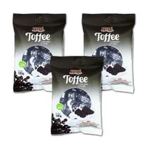 Bala toffee de caramelo de cafe zero 100g hue - kit 3 unidades