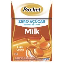 Bala Zero Açúcar Leite Milk Pocket Caixinha 23g - Riclan