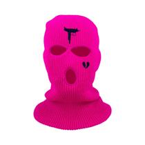 Balaclava De Inverno Unissex Máscara Facial Completa Chapéu De Malha Bordado Ciclismo Esqui