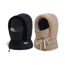 Balaclava Térmica De Inverno, Cachecol Corta-Vento, Capuz De Pelúcia, Protetor De Pescoço, Máscara
