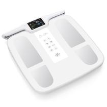 Balança Bioimpedância Bio Ultra Eletrodo Com 55 Analise Corporal Alta Precisão Branca