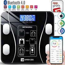 Balança Bioimpedância Digital Com Aplicativo Bluetooth Histórico Gratuito Banheiro Precisão Digital