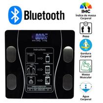 Balança Bioimpedância Digital Corporal Aplicativo Bluetooth - BBG