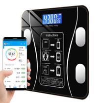 Balança Bioimpedância Digital Corporal Aplicativo Bluetooth