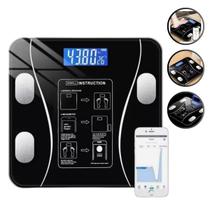 Balança Bioimpedância digital corporal aplicativo bluetooth