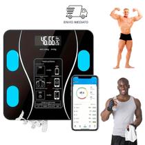 Balança Bioimpedância Digital Corporal Aplicativo Bluetooth