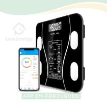 Balança Bioimpedância Profissional App Bluetooth Português - Casa Prestige