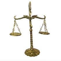 Balança Cobra Toda Bronze Símbolo Do Direito Justiça