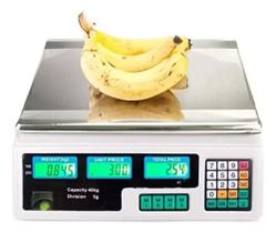 Balança Comercial Digital 40kg Alta Precisão Bivolt 110/220v - VDs Imports