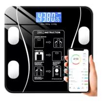 Balança Corporal Bioimpedância domestica Digital 180kg Com Bluetooth