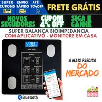 Balança Corporal Bioimpedancia Profissional com Bluetooth e Aplicativo até 180kg