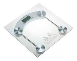 Balança corporal de banheiro academia digital até 180 kg vidro temperado bateria quadrada - Futuro casa