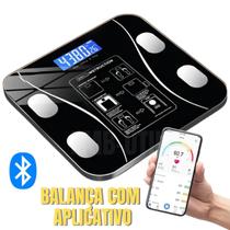 Balança Corporal Digital Bluetooth Suporta até 180Kg Bioimpedância com App para Ios e Android